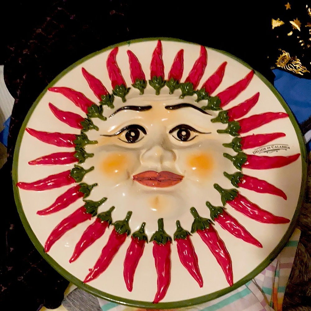 One of a kind. ORIGINAL, DELIZIE DI CALABRIA CERAMIC Wall art.